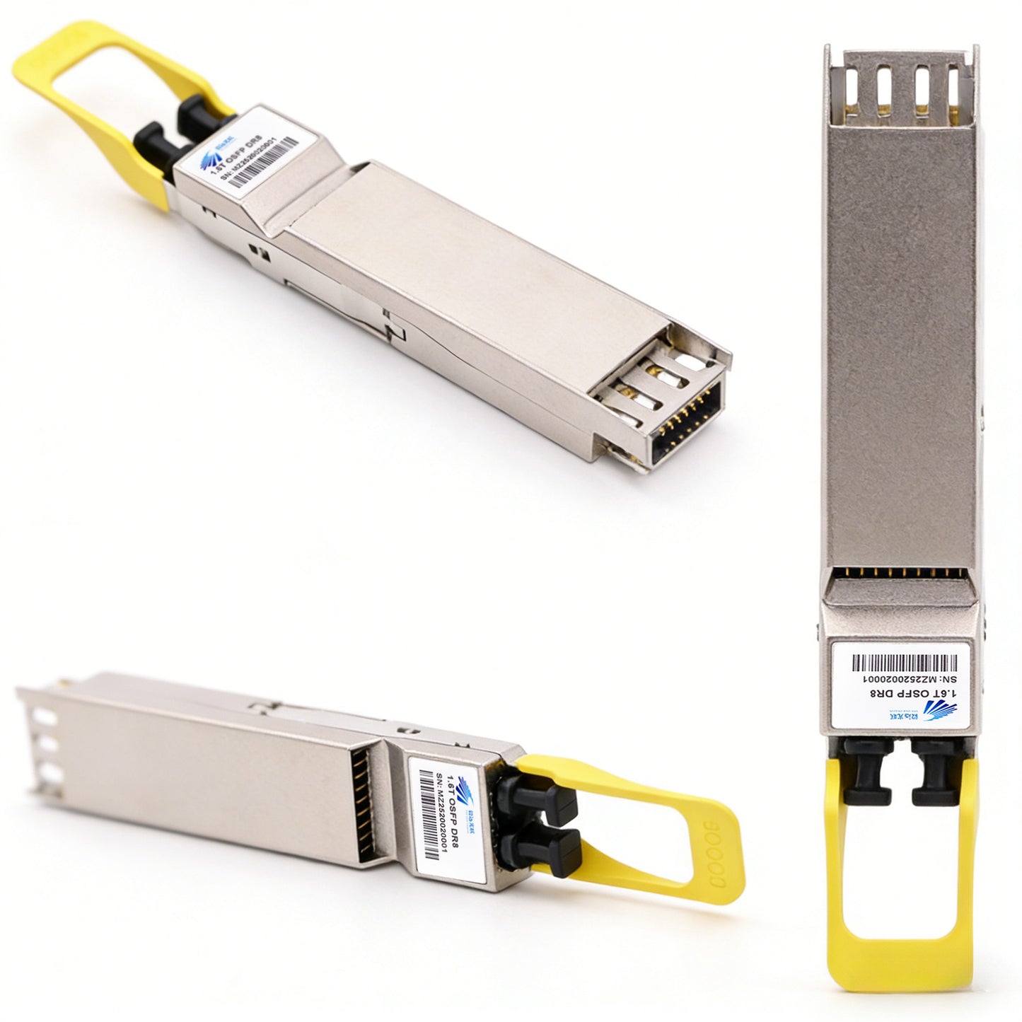 1.6T 2xDR4/DR8 OSFP224 PAM4 1310nm 500m DOM Dual MPO-12/APC Single-mode Optical Module