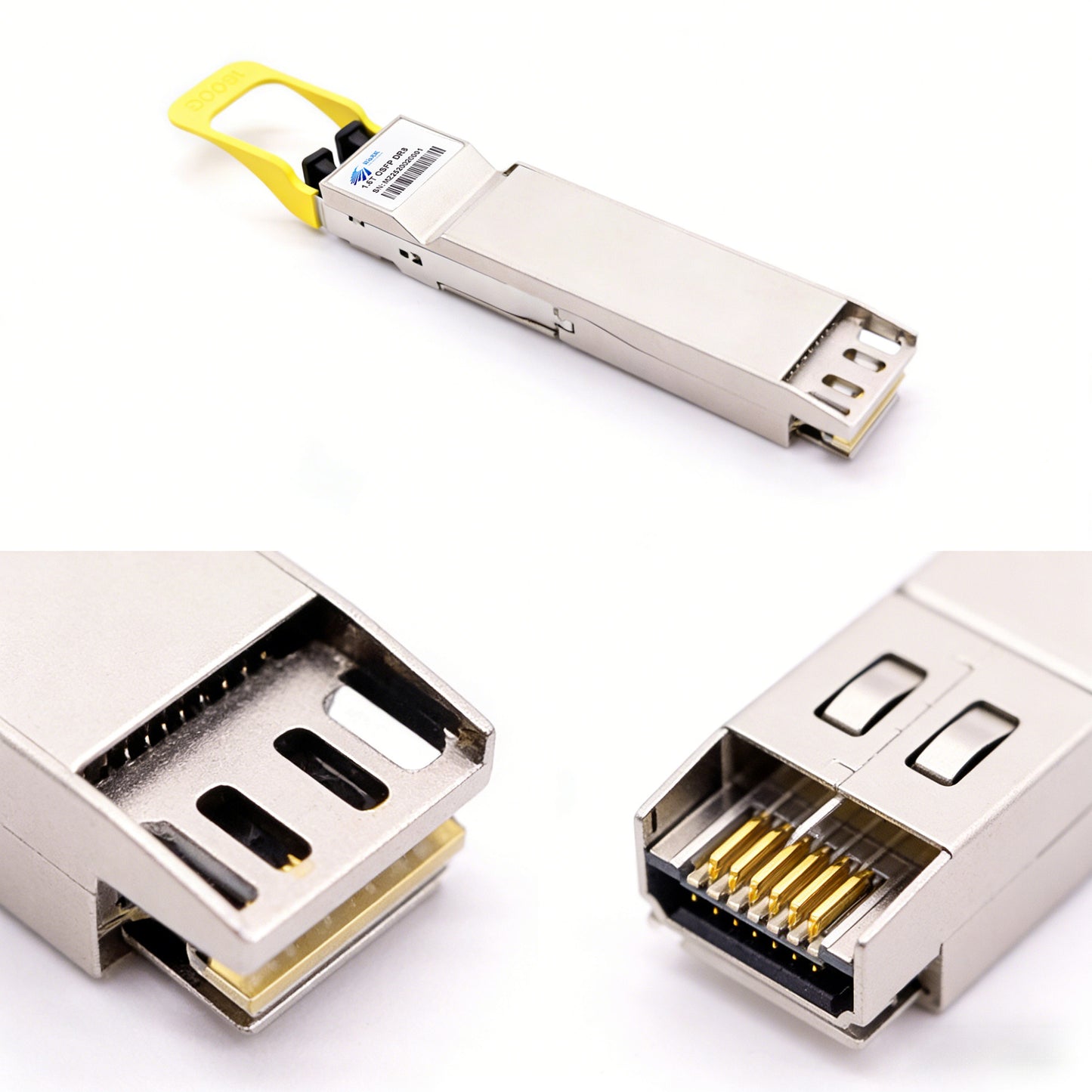 1.6T 2xDR4/DR8 OSFP224 PAM4 1310nm 500m DOM Dual MPO-12/APC Single-mode Optical Module