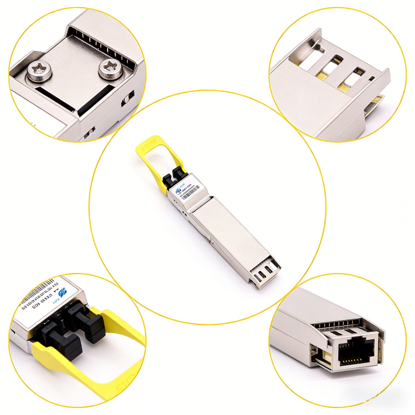 1.6T 2xDR4/DR8 OSFP224 PAM4 1310nm 500m DOM Dual MPO-12/APC Single-mode Optical Module